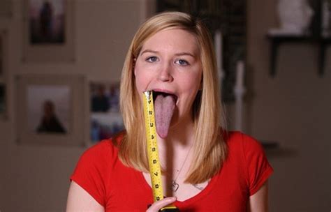 woman with longest tongue.